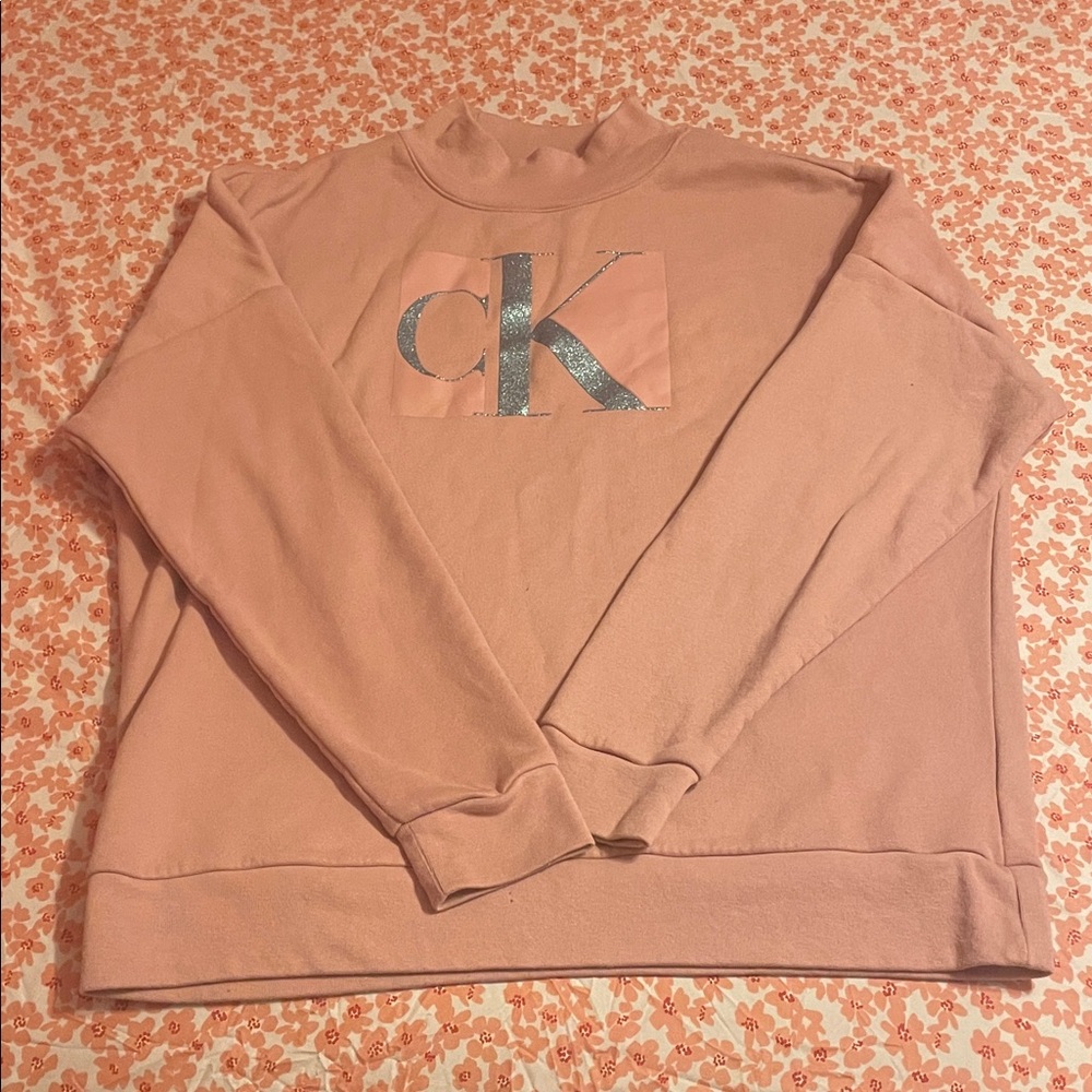 CALVIN KLEIN PINK SWEATSHIRT SIZE M